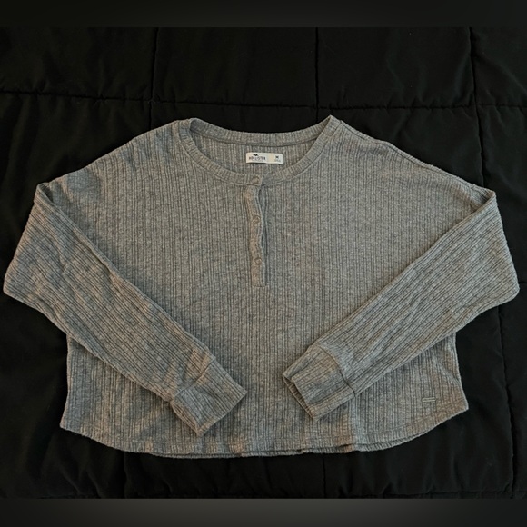 Hollister ribbed long sleeve Henley - Picture 1 of 5